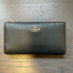 Coach Leather Slim Wallet